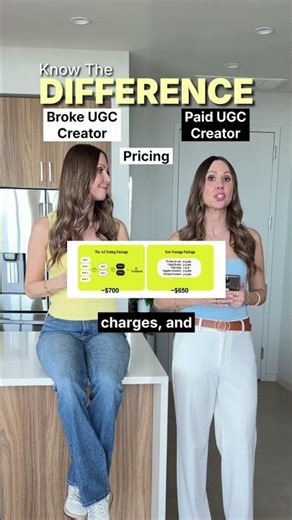 Broke UGC creator vs paid UGC creator 💰 #shorts