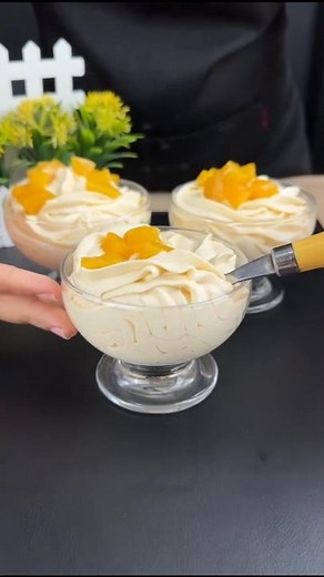 Part 1 Peach Mousse Dessert! Ready in 5 minutes!