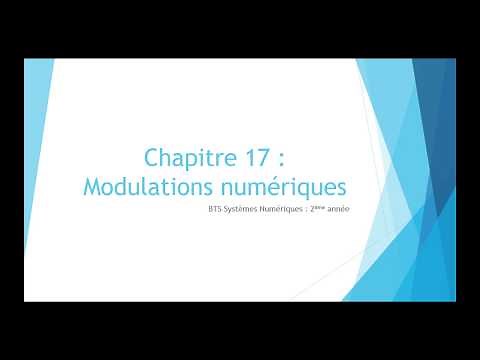 SN2, Chapitre 17 : Cours complet sur les modulations numériques