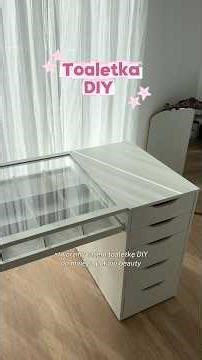 DIY dressing table from Ikea 😍 Ikea vanity desk hack