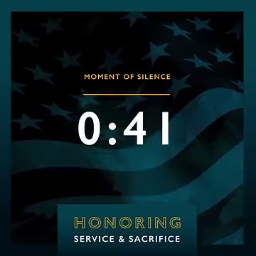 106K views · 621 reactions | Memorial Day is a time to remember and pay tribute to U.S. military heroes who lost their lives while serving to protect our freedom. In recognition, we ask that you join us on Memorial Day (5/30) at 3:00 p.m. EST for a Moment of Remembrance. Save this video and participate in a minute of silence with us. | Walden University | Facebook