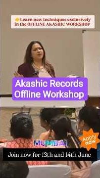 Learn new techniques of accessing Akashic Records during the offline workshop in Mumbai! 💯🎉 DM NOW