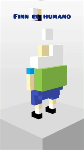 Finn el Humano en Magicavoxel | Voxel Art #minecraft #pixelart #godot #magicavoxel #horadeaventura