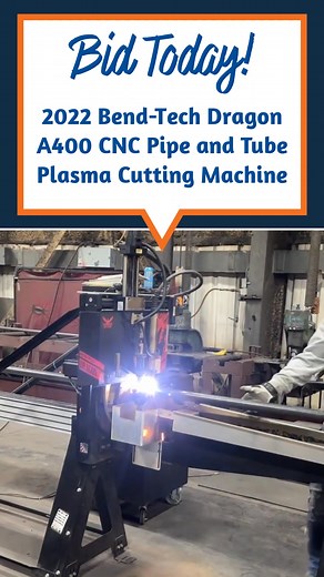 🤩 2022 Bend-Tech Dragon A400 CNC Pipe and Tube Plasma Cutting Machine 700 Lots: MadenWorks Complete Liquidation By Order of Secured Creditor Location: Scandia, MN Ending: Dec 16 @ 10:00am CST https://bid.bid-2-buy.com/ui/auctions/152677/22388675 Category: CNC Pipe and Tube Plasma Cutting Machine Make: Bend-Tech Model: Dragon A400 Type: Pipe and Tube Plasma Cutting Machine Serial Number: 210786 Year: 2022 Max part length (infeed): 24’ | Bid-2-Buy.com