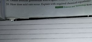 How does acid rain occur? Explain with required chemical equati... | Filo