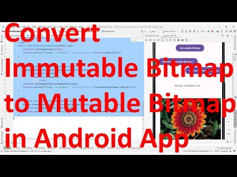 Fix "only mutable bitmaps may be reconfigured"? - convert immutable to mutable bitmap in Android App