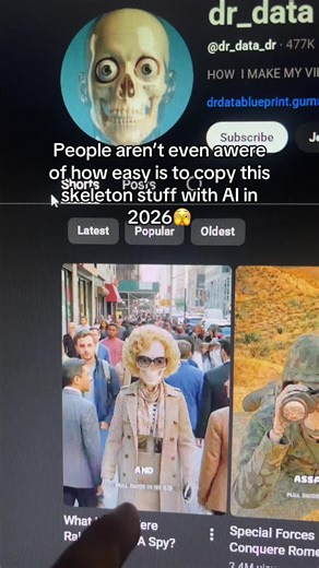 people aren’t even aware of how EASY it is to create viral AI content with Zyvo in 2026 🤫 AI characters, viral clips, faceless videos… most creators think this is hard. it isn’t. grab a style that works and take it to ANY niche. period. here’s how to do it yourself 👇 1 — open Zyvo AI 2 — pick a viral style (skeleton / anime / cinematic / etc) 3 — enter your niche idea 4 — generate & post that’s literally it. if you don’t know what niche to start, do this: find a viral AI account copy the forma