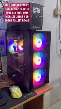 SOLD OUT! READY-TO-USE CUSTOM GAMING PC I5 8500 GTX 750TI 16GB RAM 256GB SSD 500GB HDD PRE-OWNED ...