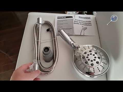 Moen 26112 Magnetix 6 settings Engage/Attract shower head unboxing & 5-minute install! (HD 1080p) 🍁