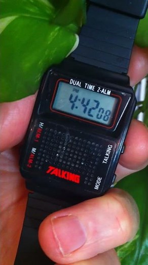 TALKING WATCH English Speaking Talking Time Human Voice 2 alarms