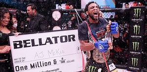 A.J. McKee finishes Patricio 'Pitbull' to earn $1,000,000 and the featherweight championship at Bellator 263