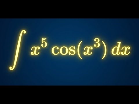 Integration by substitution⚡ Integral of x^5 times cos(x^3)