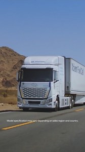 Join the #Hydrogen highway and experience the future of logistics with #XCIENTFuelCellTruck. #Hyundai #XCIENT #FuelCell #HydrogenTruck #HydrogenMobility #Sustainability #EcoFriendly #ZeroEmission | Hyundai Motor Group