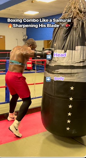 An effective combo always starts with mixing up the target zones. 👊💥Body to drain the endurance, head to aim for the KO. 🥊⚡Train this combo, repeat it, and master it.#BoxingTraining #BoxingLife #BoxingDrills #BodyAndHead #FightForGreatness #BoxingMotivation #BoxingWorkout #KnockoutPower #WarriorMindset | Junior Wabaga