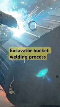 Excavator bucket welding process #welding #welder #mig #mag