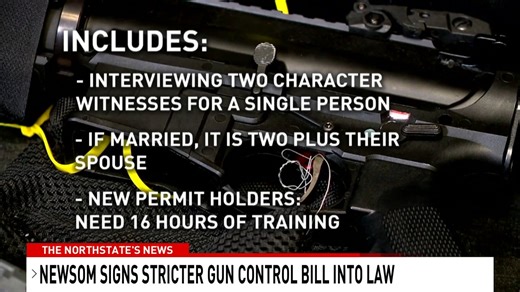 WATCH: Gov. Gavin Newsom signed into law a senate bill that limits where and who can carry a gun in public. Along with that, comes stricter training requirements for CCW applicants. It's in an effort--he says--to "make California safer from gun violence." But the bill is receiving pushback from law enforcement officials who say the bill targets the wrong people. krcrtv.com/watch | KRCR News Channel 7
