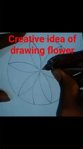 How to draw a flower using compass #drawing #ytshorts #art #viral #easy #shorts #compass