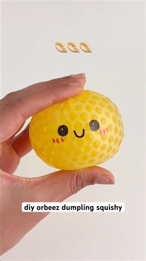 DIY Viral Orbeez Dumpling Squishy 🥟 #diy #squishy #fidget