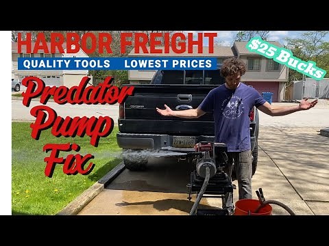 Harbor Freight Predator Water Pump Doesn't Run | Predator Trash Pump Fix