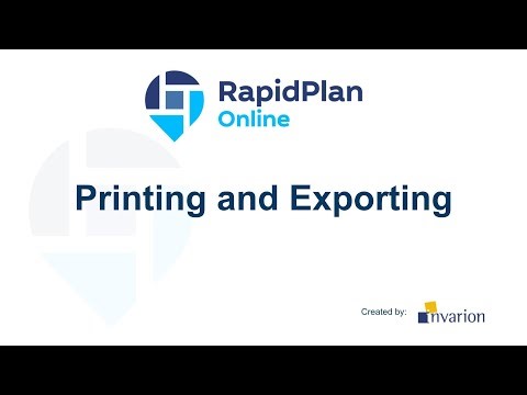 Printing and Exporting