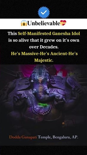 Ganesha Idol That Manifested Itself? It’s Still Growing! #ancientreligion #hindutemple