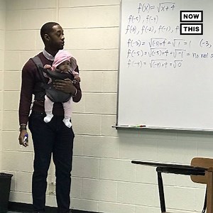 This professor volunteered to hold his student’s baby so that the father could concentrate on his notes | NowThis