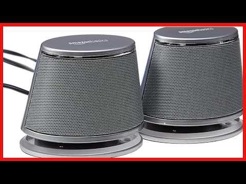 Amazon Basics USB-Powered Computer Speakers: Compact Sound with Stylish Design