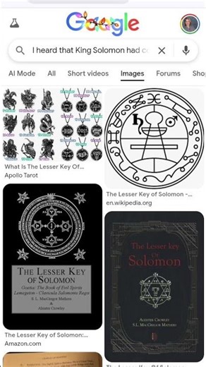 a slideshow with the few ideas on the lesser key of Solomon