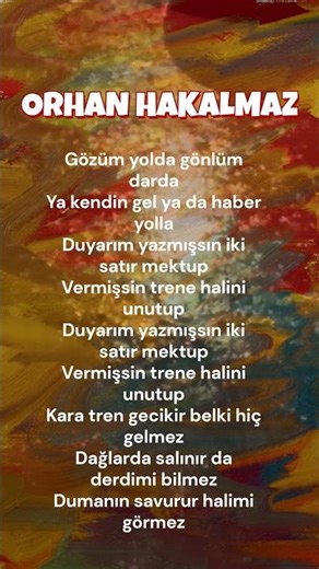 Orhan Hakalmaz, Kara Tren #türkülersevdamız #türküler #türkü #muzikmania #öneçıkar