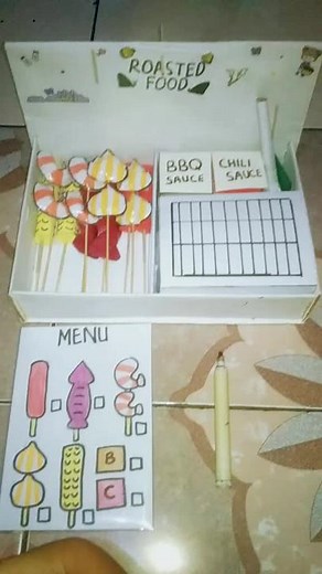 DIY Paper Masak Masakan Craft: How to Make Roasted Food from Cardboard