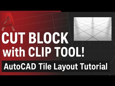 Master the CLIP Tool in AutoCAD | Create Tile Layouts & Cut Areas with Polylines