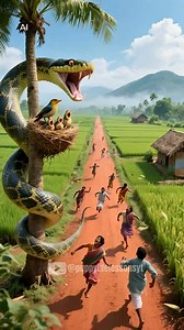 3.4M views · 49K reactions | The poor puppy rescue bird from python #puppy #rescue #birds #python #animals #facebookreel #shorts #fb #reels | Puppy Life Lessons | Facebook