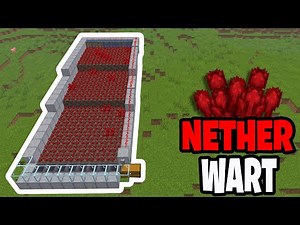 How To Make Nether Wart Farm For Minecraft! - Java & Bedrock
