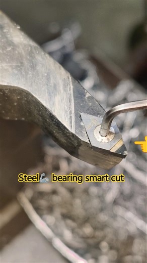 💯hard surface Easy ⚙️ turning #carbide #lathemachine #automobile #machine #metalwork #machinetools