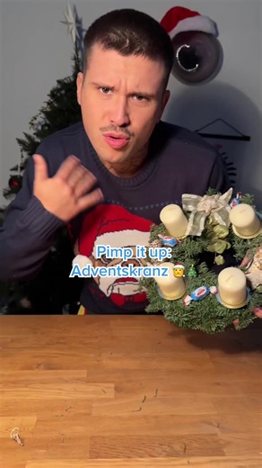 DIY Adventskranz gestalten mit ALDI Kerzen