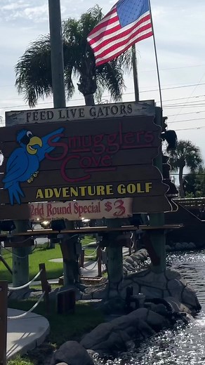 Putt your way to fun at Smugglers Cove Adventure Mini-golf🏌️‍♂️ Just a short drive from Pink Shell Resort in Fort Myers Beach, this mini golf adventure adds an extra swing to your beach getaway! ⛳️ Visit Fort Myers | Pink Shell Beach Resort & Marina