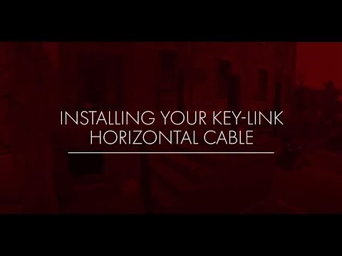 Installing Key-Link Horizontal Cable