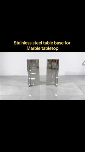 Stainless steel table base for luxury marble tabletop. #قاعدة_طاولة_فاخرة #ستانلس_ستيل_طاولات #دعامة_طاولة_رخام #أثاث_فاخر_عصري #تصميم_داخلي_فاخر