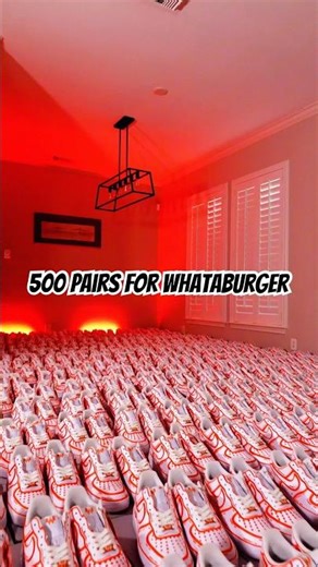 500 Custom AF1s for Whataburger