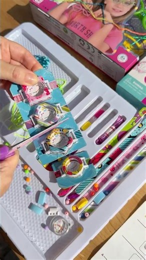 Little Fashionistas Will Love It! Making DIY Watch Straps #shorts #littlegirl #fashion #art