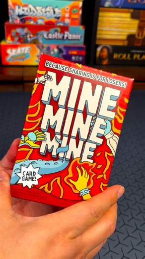 WoosunG 🎲 Board Game Geek on Instagram: "Mine Mine Mine! This is a chaotic card game fun for the whole family. This is the basic rules in this video, there are also advanced rules as well 😊. #cardgames #familygames #partygames"