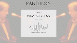 Wim Mertens Biography | Pantheon