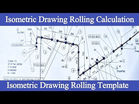 Isometric Drawing Rolling Template | horizontal and Vertical Rolling Formula #Isometricdrawing