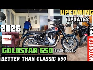 2026 BSA Goldstar 650 Base Model Detail Review | Price, Specs, Mileage & Features | Motobots Info 🔥