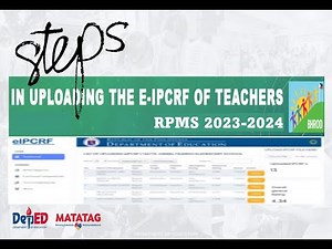 HOW TO UPLOAD THE E-IPCRF OF TEACHERS SY: 2023-2024