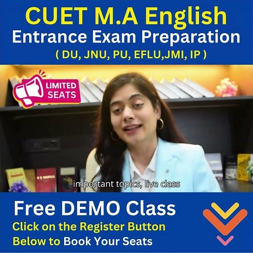 CUET M.A English Entrance Exam preparation 2025 I Online classes I Syllabus Previous Year questions
