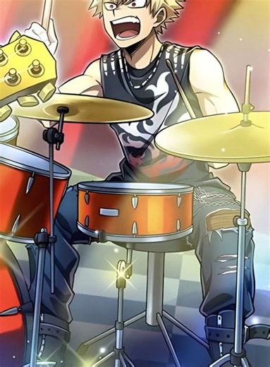Katsuki Bakugou Drumming: Talented & Attractive Performance