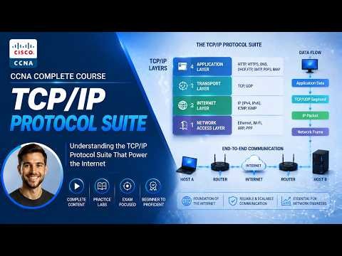 🌐 TCP/IP Protocol Suite Explained | CCNA 200-301 Exam Guide #06