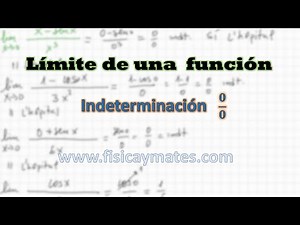 Indeterminación cero entre cero | Regla de L´Hopital