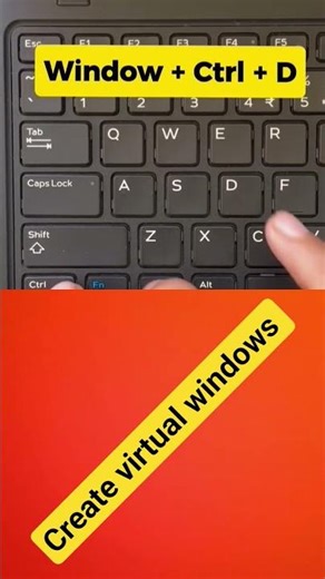 computer short cut # create virtual windows #education